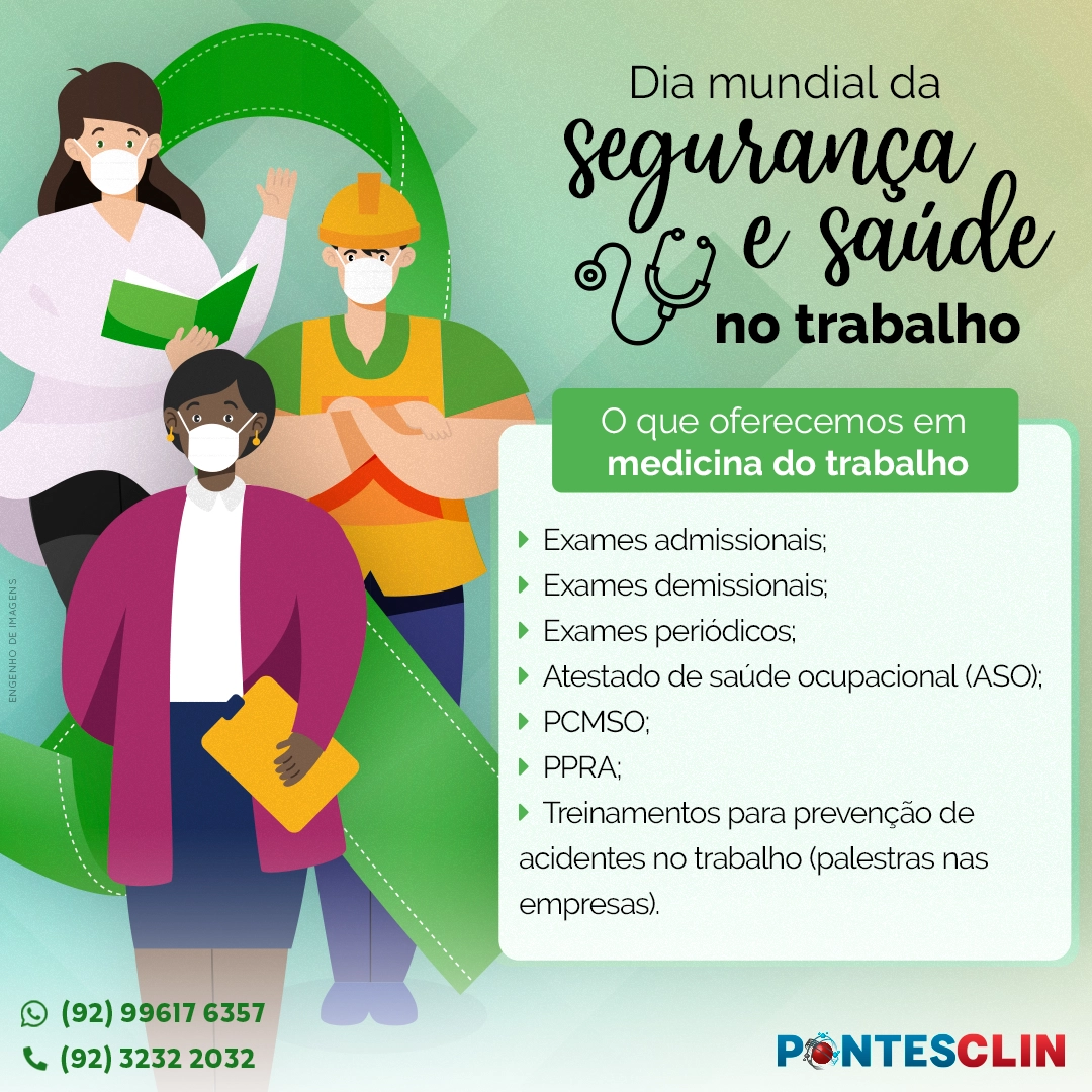 Dia mundial da segurança e saúde no trabalho