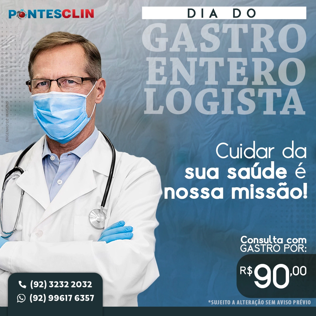 Dia do Gastroenterologista - Cuidar da sua saúde é nossa missão!